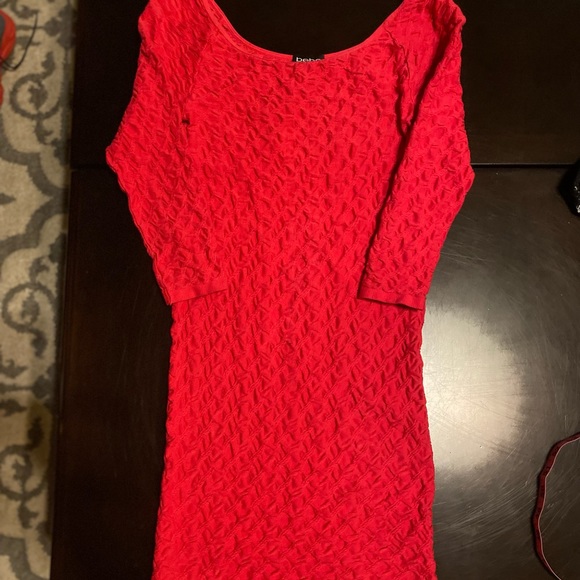 Bebe Smocked Sheath Dress NWT - Picture 4 of 11
